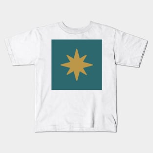 Our Lady of Guadalupe star pattern tilma mantle Kids T-Shirt